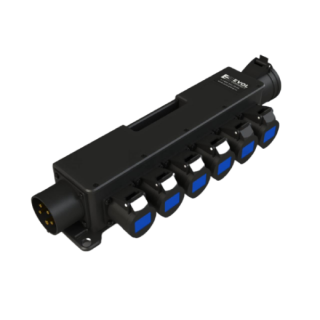 Переносной щит с розетками EVOL COLIBRI (0256-060-508-0) BLACK