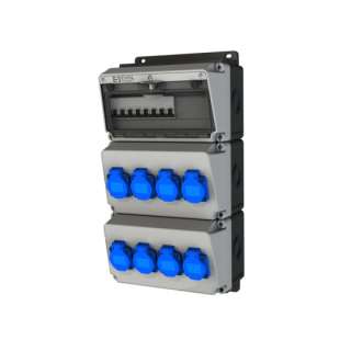 Навесной щит с розетками EVOL BLOCKBOX (0104-008-1)