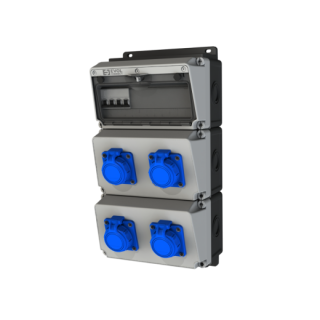 Навесной щит с розетками EVOL BLOCKBOX (0104-019-1)
