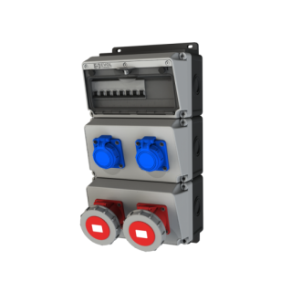Навесной щит с розетками EVOL BLOCKBOX (0104-020-1)