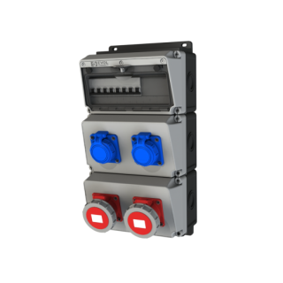 Навесной щит с розетками EVOL BLOCKBOX (0104-021-1)