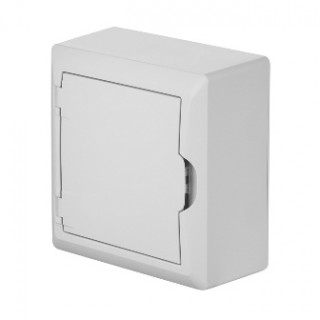 Щит навесной ECO BOX 1x6M, N/PE 2x 2x16+3x10mm2, белая пласт. дверь, белый RAL9003, IP40