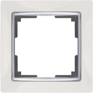 Рамка на 1 пост WL03-Frame-01-white белый