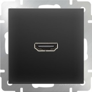 Розетка HDMI WL08-60-11 черный матовый
